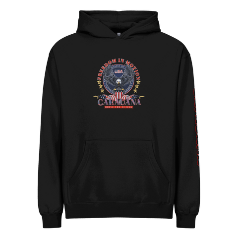 CaRaUaNa Unisex Hoodie Black Cotton