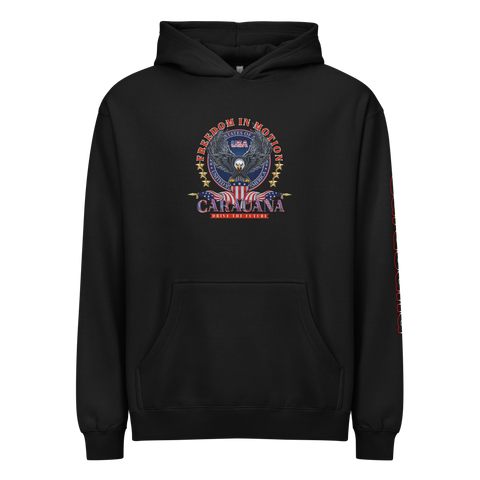 CaRaUaNa Unisex Hoodie Black Cotton