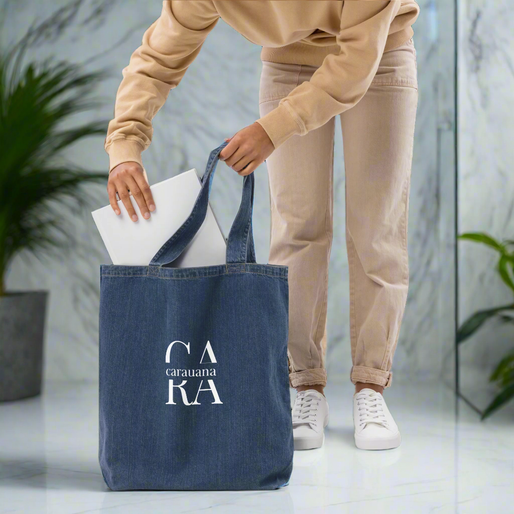 CARAUANA denim tote bag Carauana Store