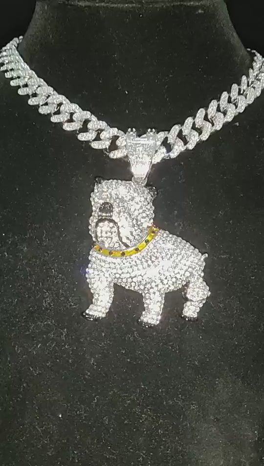 Hip hop Iced out Bling Lovely Dog