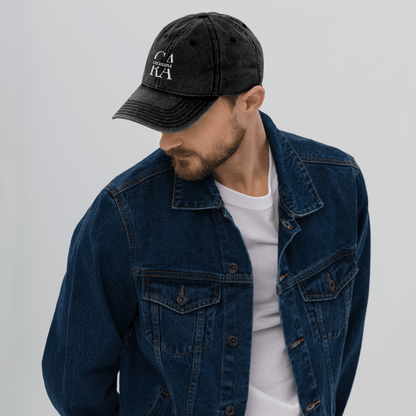 Vintage Cotton Twill Cap Men Carauana Store