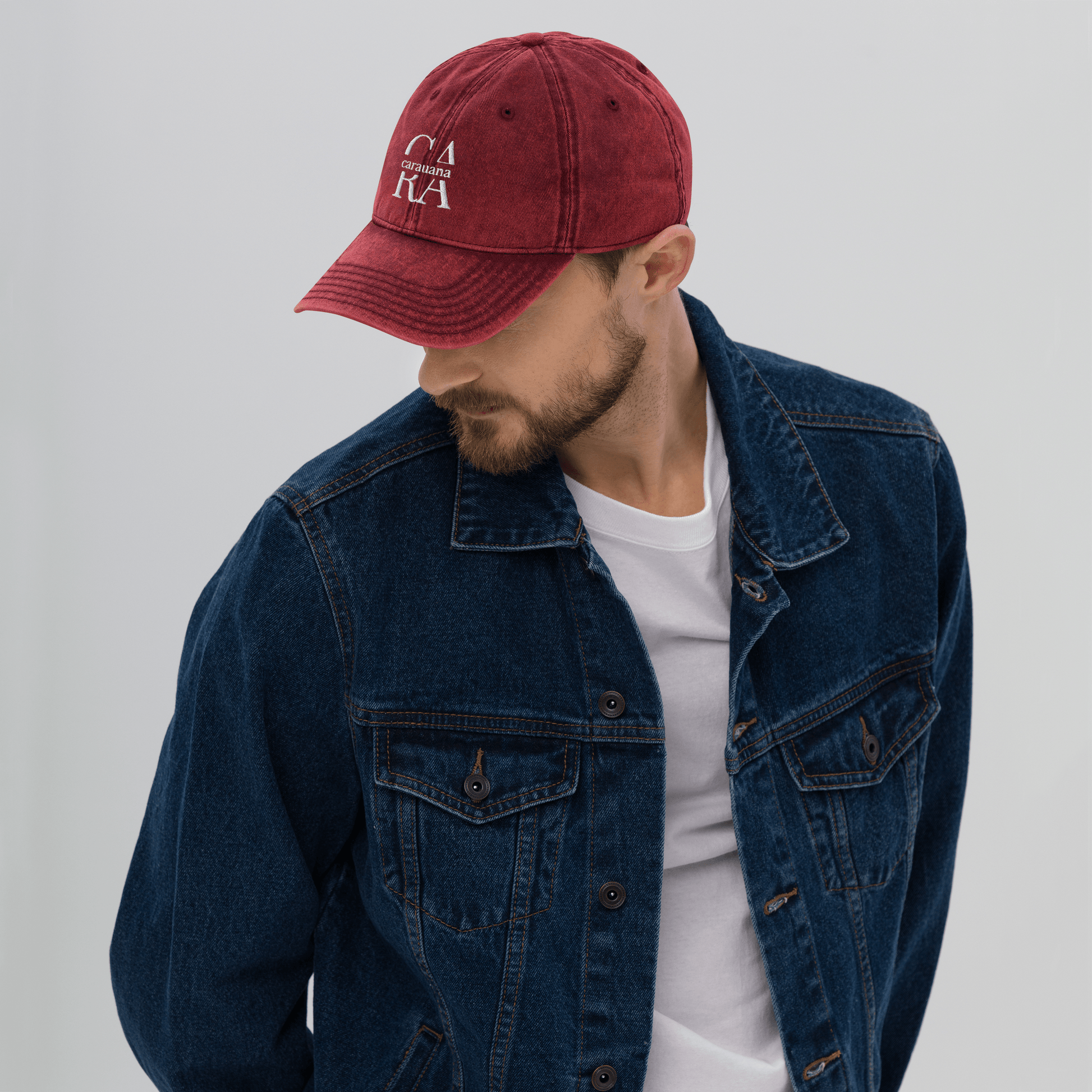 Vintage Cotton Twill Cap Men Carauana Store