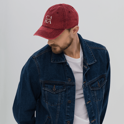 Vintage Cotton Twill Cap Men Carauana Store
