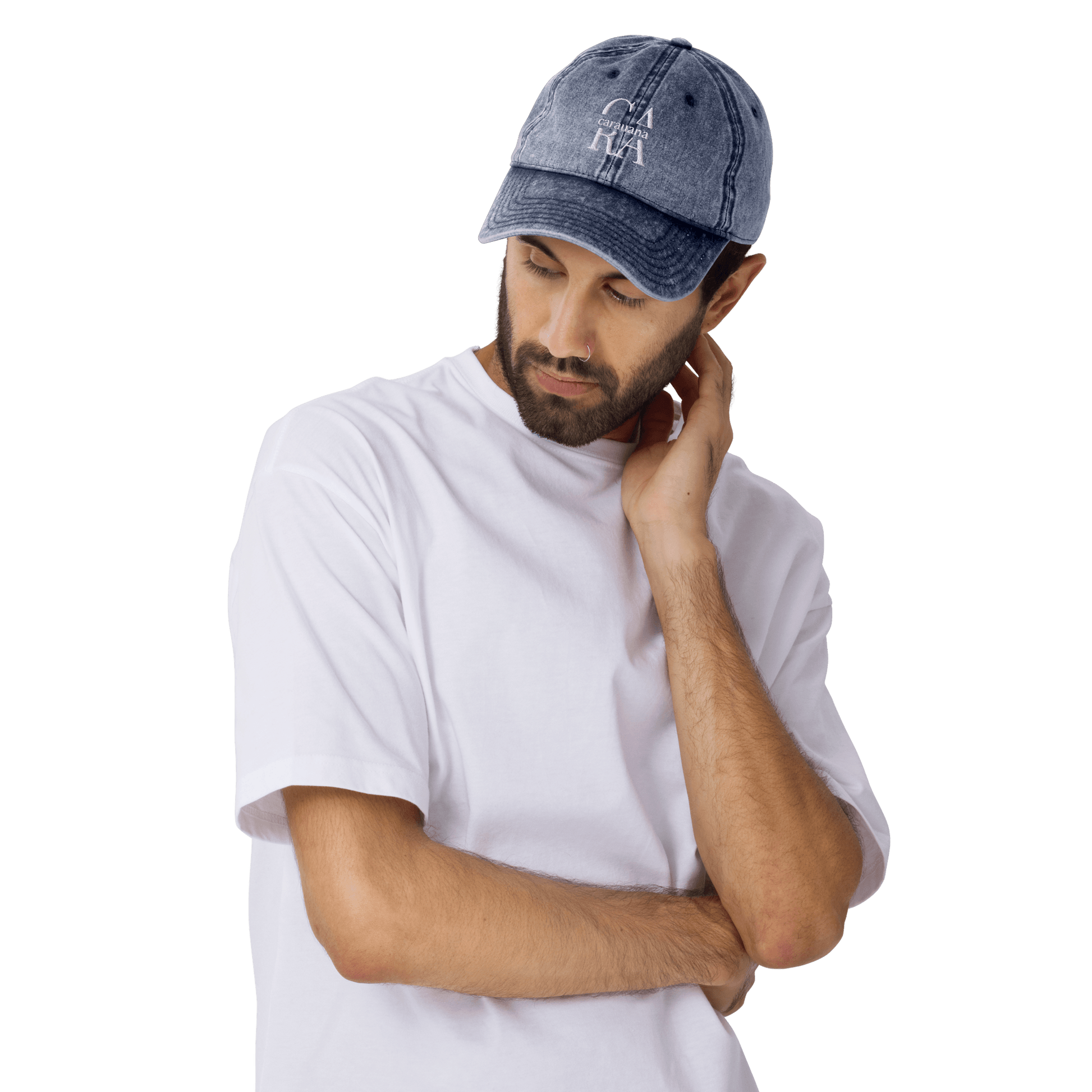 Vintage Cotton Twill Cap Men Carauana Store