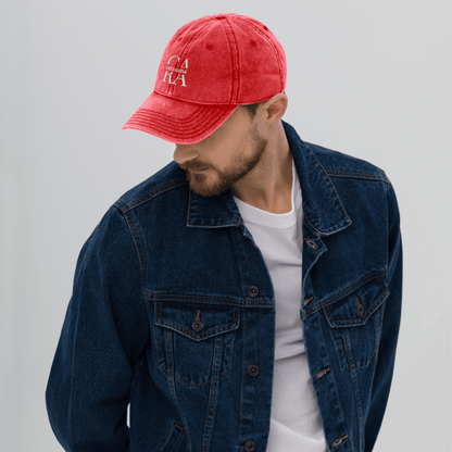 Vintage Cotton Twill Cap Men Carauana Store