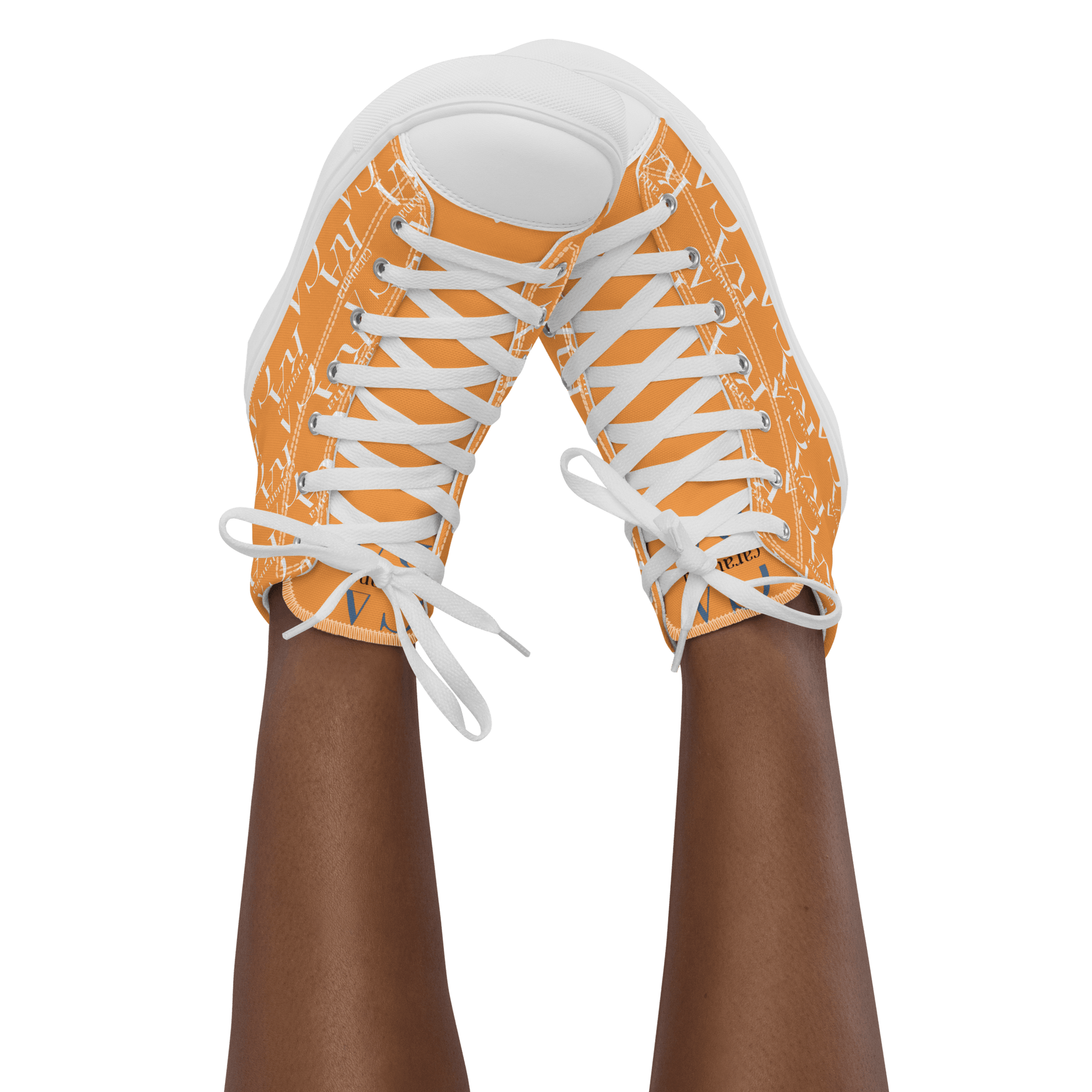 CARAUANA Hip Hop canvas shoes Orange Branded Carauana Store