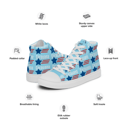 CARAUANA Hip Hop canvas shoes sky blue USA Carauana Store
