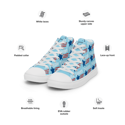 CARAUANA Hip Hop canvas shoes sky blue USA Carauana Store