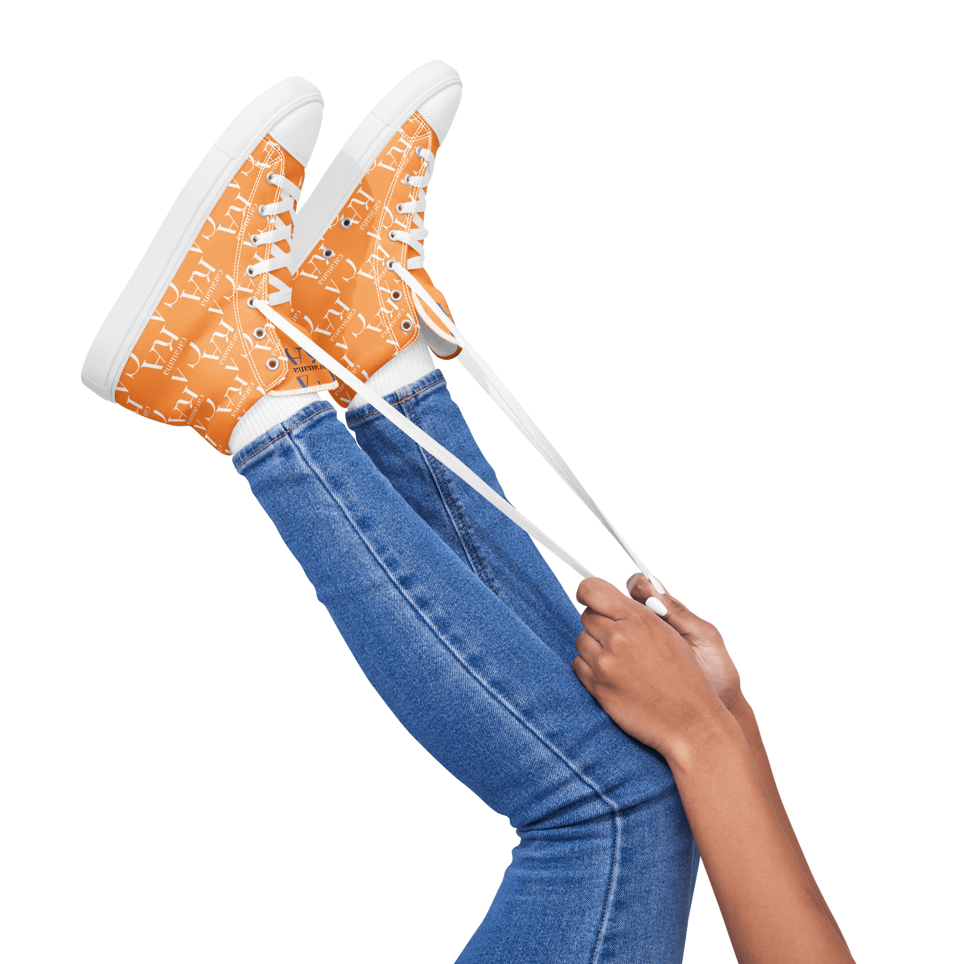 CARAUANA Hip Hop canvas shoes Orange Branded Carauana Store