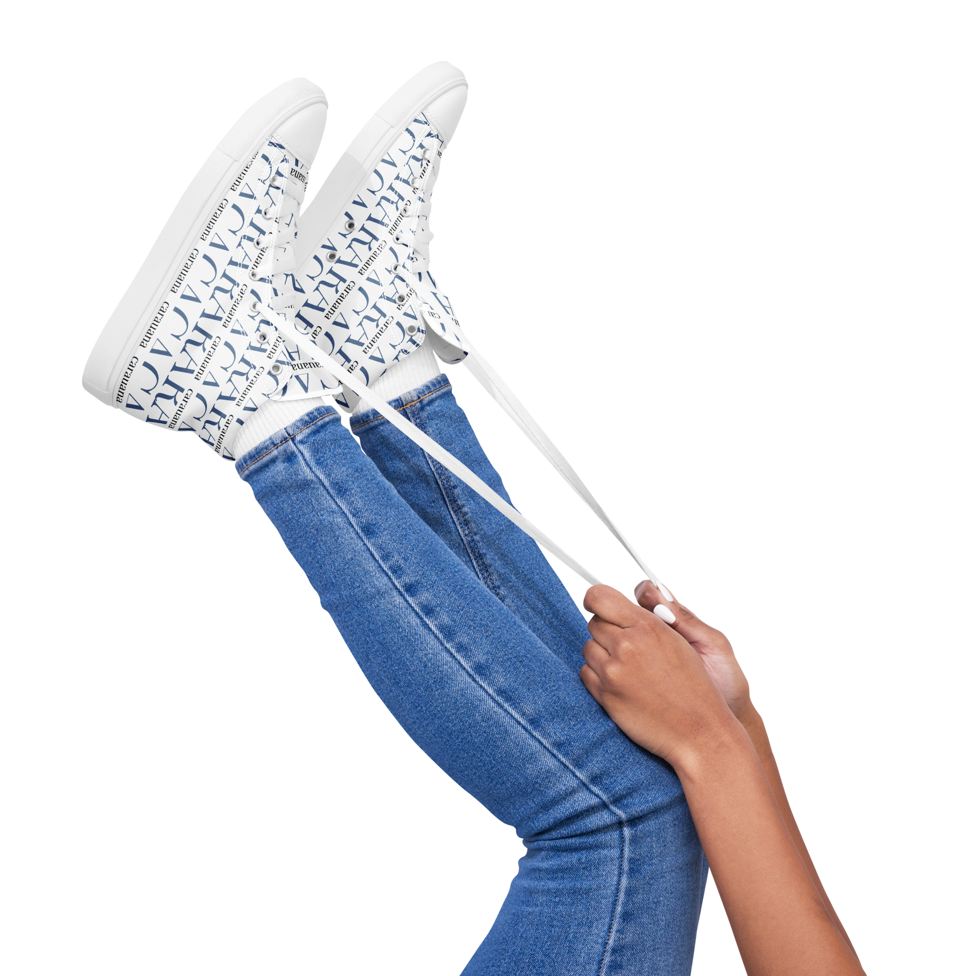 CARAUANA Fashionable canvas high top white Carauana Store